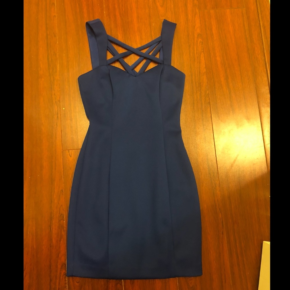 Guess Criss Cross Detail Mini Dress
